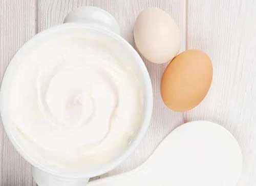 ماسک تخم‌مرغ و ماست