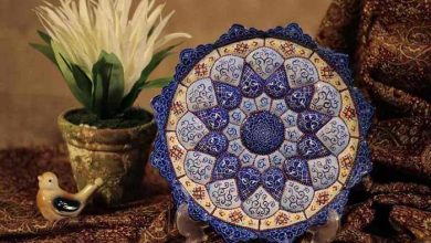 مینا کاری روی ظروف