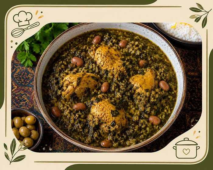 ترش تره با مرغ به سبک لاهیجانی (با طعم متفاوت)
