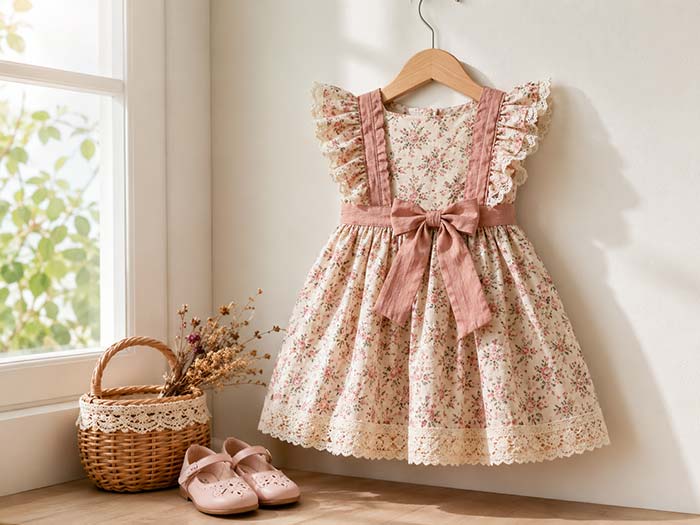 عکاسی لباس روی رخت‌آویز چوبی کنار دیوار یا پنجره