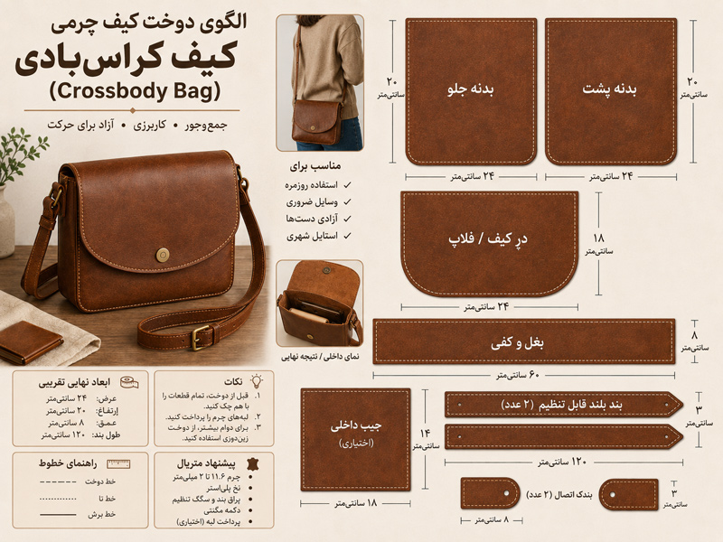 کیف کراس‌بادی (Crossbody Bag)