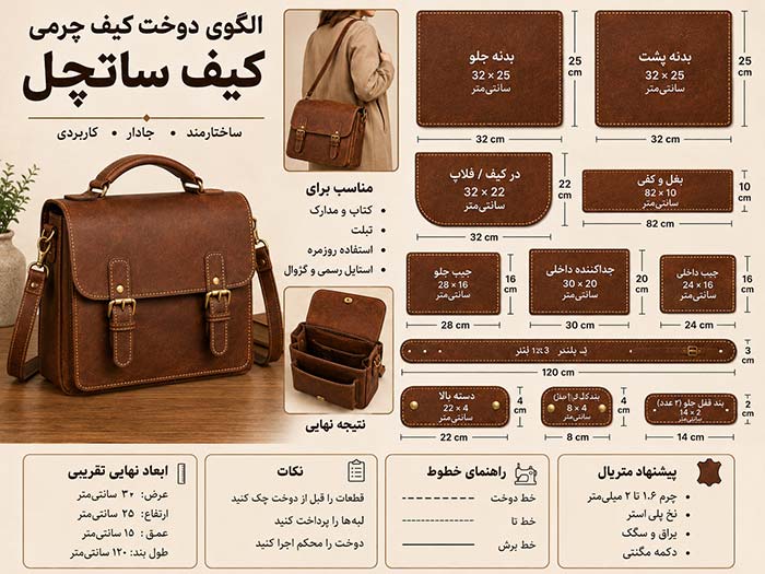 کیف ساتچل (Satchel Bag)