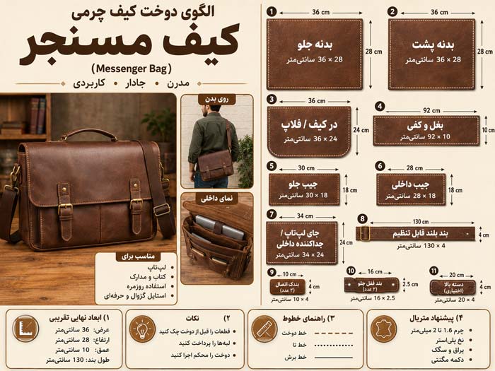 کیف مسنجر (Messenger Bag)