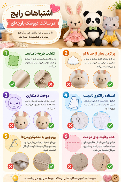 اشتباهات در عروسک سازی 