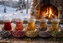 چای و دمنوش اتیشی در طبیعت