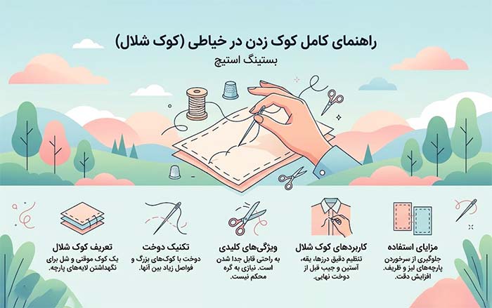 ریپورتاژ کوک زدن در خیاطی: اینفوگرافیک